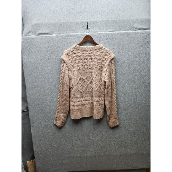 Womens &Merci Cable Knits soft Sweater M Rose color - Picture 4 of 4